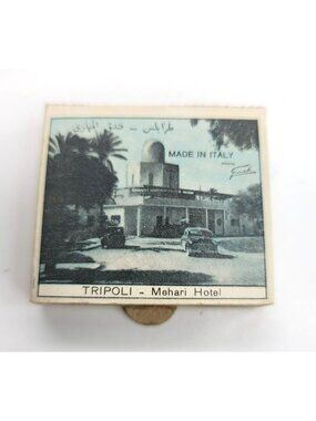 Matchbox Tripoli Merhari Hotel Milan and Una Via Safety Arabic? Vintage CT415